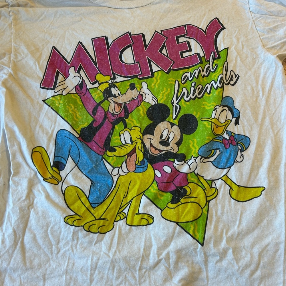 Disney Mickey and Friends Tee - White and Multicolor